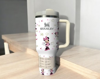 Cartoon Minnie 40oz Tumbler travel mug Character Gift for Her