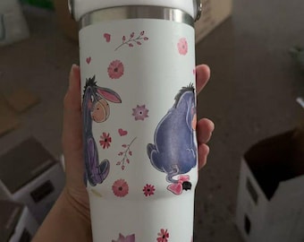 Winnie the Pooh Eeyore 30oz Tumbler Winnie the Pooh Cup Disney Cartoon Stainless Steel Tumbler Gift