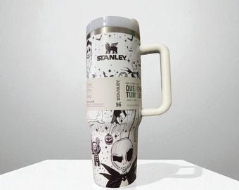 40oz Nightmare Christmas Before Tumbler , Hot Cold Cup Christmas Gift