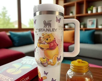 Winnie The Pooh 40oz Tumbler Cup Classic Vintage Metal Pooh Bear Gift