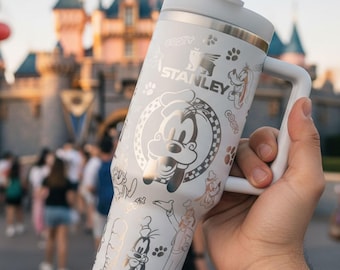 Custom Goofy 40oz Tumbler Laser Engraved , 30oz Stainless Steel Cup, Personalized Mug