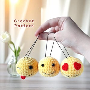 Emoji Balls Crochet Pattern: Amigurumi Tutorial (PDF)