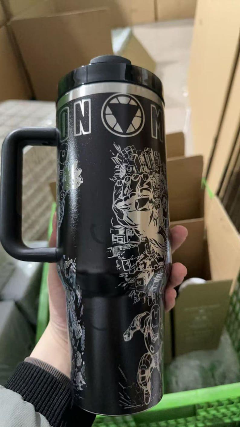 Iron-Man Tumbler 40oz Laser Engraved Gift image 2