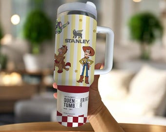 Cartoon Toy story Tumbler 40oz Tumbler , Woody Buzz Jessie Water, Pixar Insulated Cup