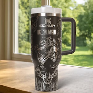 Iron-Man Tumbler 40oz Laser Engraved Gift image 4
