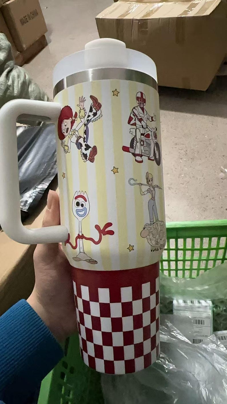 Cartoon Toy story Tumbler 40oz Tumbler , Woody Buzz Jessie Water, Pixar Insulated Cup image 4