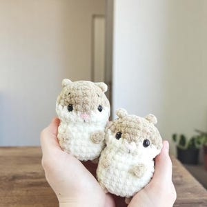 Crochet Hamster Pattern, No Sew Amigurumi Tutorial PDF in English, Handmade Toy, Children&#39;s Gift, Amigurumi Hamster Crochet