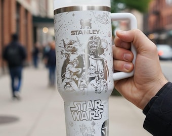 Star Wars 40oz Tumbler Laser Engraved , Skywalker Tumbler Cup