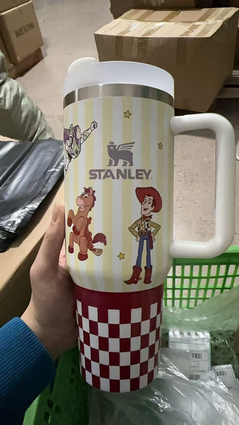 Cartoon Toy story Tumbler 40oz Tumbler , Woody Buzz Jessie Water, Pixar Insulated Cup image 2