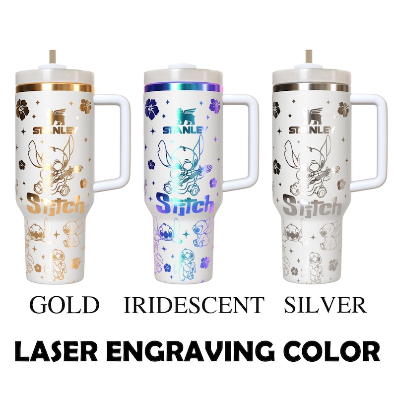 Little Mermaid 40oz Tumbler Engraved Laser, Stainless Steel Tumbler image 8