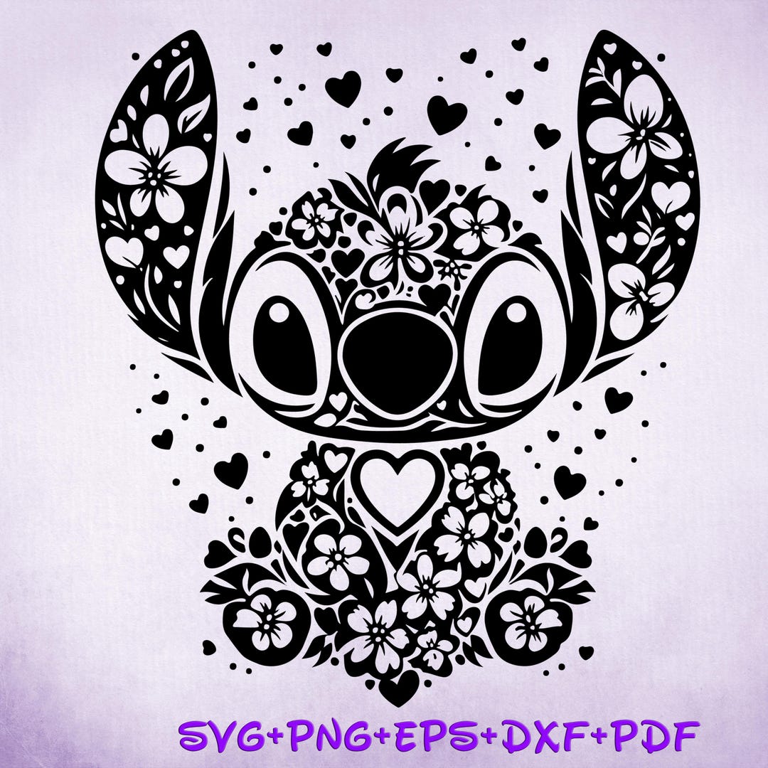 Floral Stitch Mandala Svg, Lilo Zentangle, Lilo Tattoo Svg, Enchanted ...