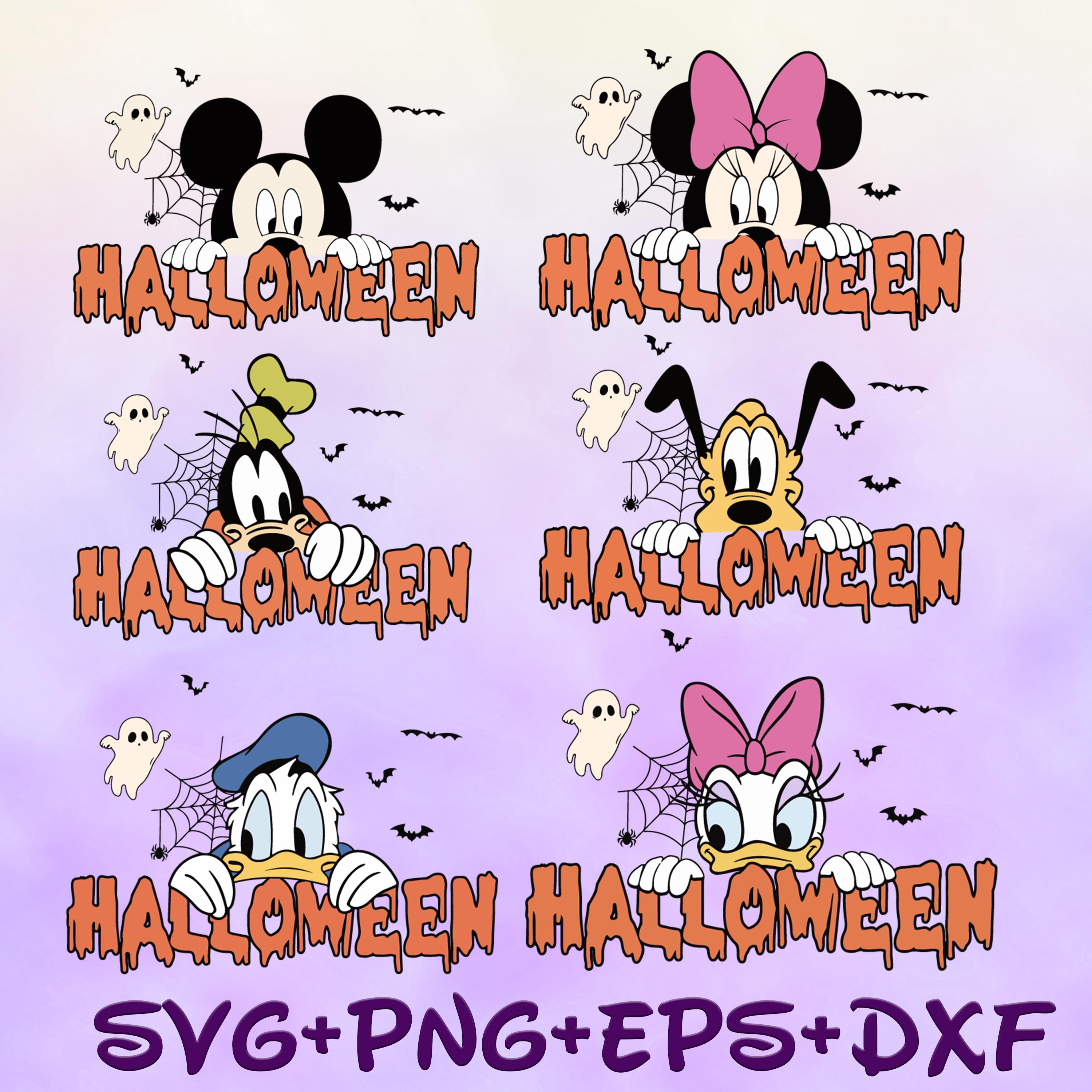 Mickey and Friends Halloween Skeleton SVG png, Halloween Mouse And Friends, Trick Or Treat Svg, Spooky Vibes, halloween candy svg