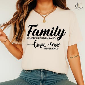 Cute family T-shirt, Trendy family Shirt, Family matching tee, Gift For Family, Family Reunion Shirt, family love shirt, gift for her.
