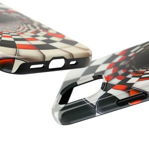 Coque unique pour portable illusion d'optique n° 1 | Conception de tunnel 3D hypnotique cool | Protégez votre téléphone avec style | Étui de téléphone esthétique unique image 8