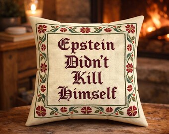 Epstein Didn't Kill Himself Pillow | Release The Files Pillow