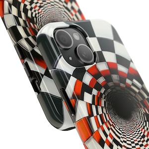 Coque unique pour portable illusion d'optique n° 1 | Conception de tunnel 3D hypnotique cool | Protégez votre téléphone avec style | Étui de téléphone esthétique unique image 9