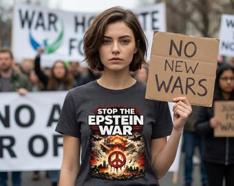 T-shirt Arrêtez la guerre d'Epstein | T-shirt de protestation