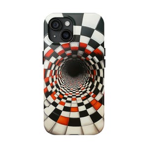 Coque unique pour portable illusion d'optique n° 1 | Conception de tunnel 3D hypnotique cool | Protégez votre téléphone avec style | Étui de téléphone esthétique unique image 6