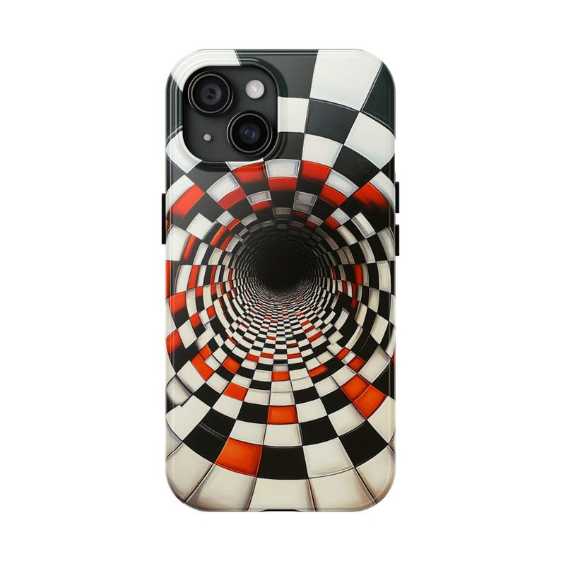 Coque unique pour portable illusion d'optique n° 1 | Conception de tunnel 3D hypnotique cool | Protégez votre téléphone avec style | Étui de téléphone esthétique unique image 6