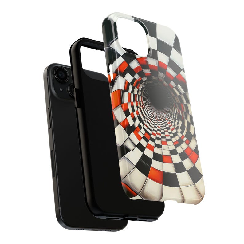 Coque unique pour portable illusion d'optique n° 1 | Conception de tunnel 3D hypnotique cool | Protégez votre téléphone avec style | Étui de téléphone esthétique unique image 7