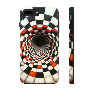 Coque unique pour portable illusion d'optique n° 1 | Conception de tunnel 3D hypnotique cool | Protégez votre téléphone avec style | Étui de téléphone esthétique unique image 4