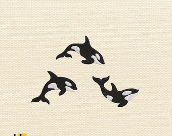 Killer Whale Embroidery Design, Wildlife Fisher Embroidery Design, Animal Lover Embroidery Design, Instant Download