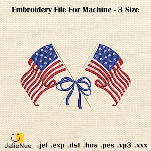 Retro July 4th Embroidery Design, Patriotic Animal Embroidery Design, Patriotic USA Chicken Embroidery Design, Digital Download