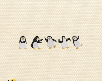Funny Penguin Embroidery Design, Cute Animal Embroidery Machine, Penguin Embroidery 3 Size, Instant Download