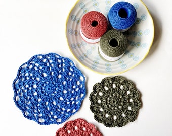 Crochet Doily / Crochet Coasters - Lace Pattern - Made to Order