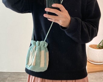 Mini Bucket Crossbody Bag with Drawstrings, FREE SHIPPING