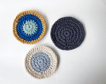 Crochet Circles / Crochet Coasters - Crochet Round Coasters - Made to Order