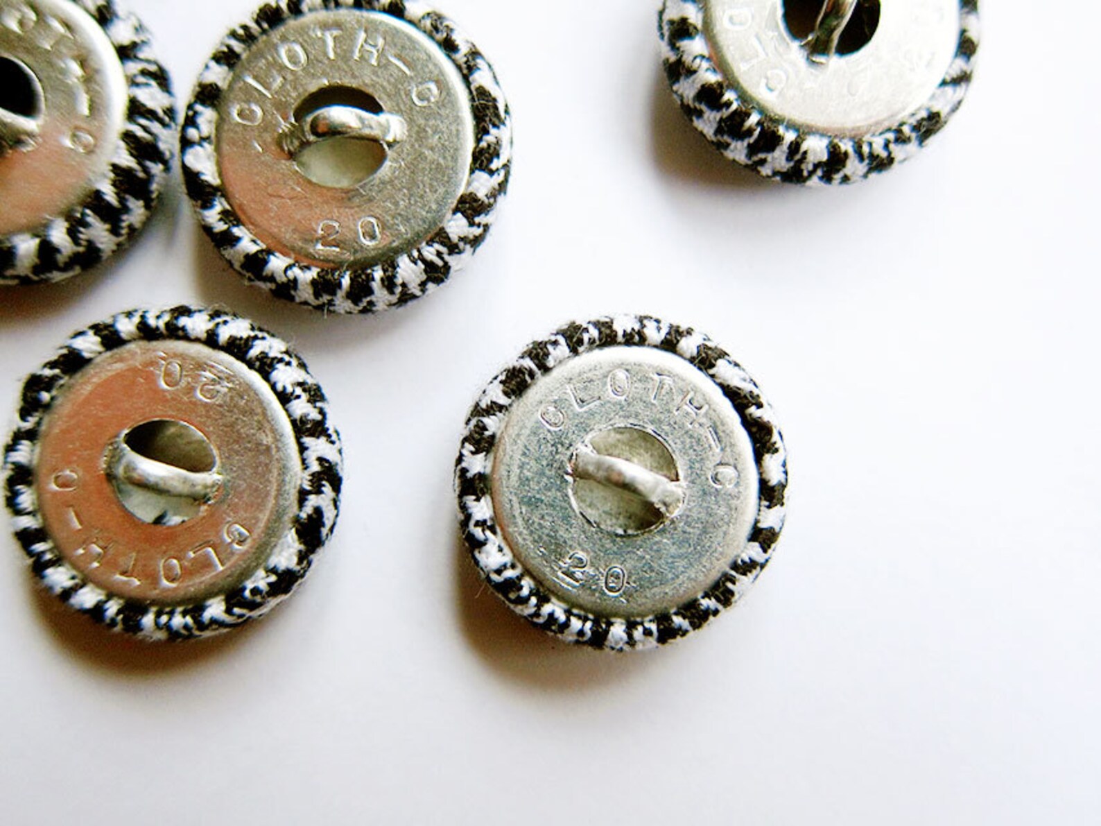 Sewing Buttons / Fabric Buttons 6 Small Fabric Buttons Set Etsy