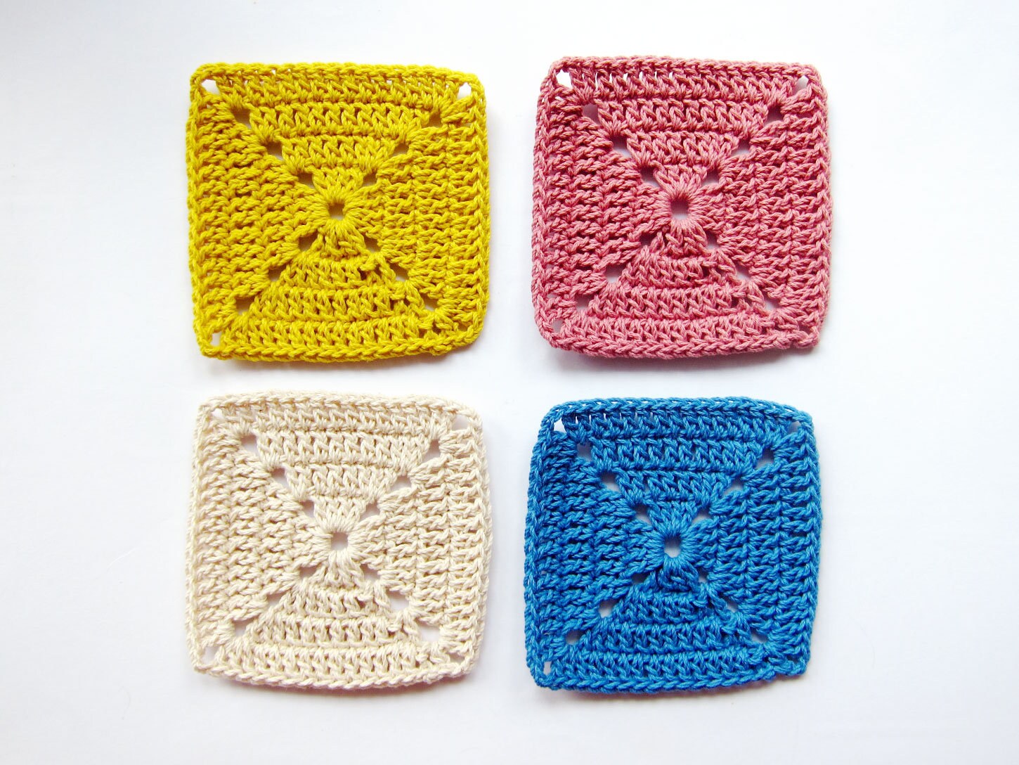 FREE SHIPPING Crochet Granny Squares / Crochet Coasters Etsy New Zealand