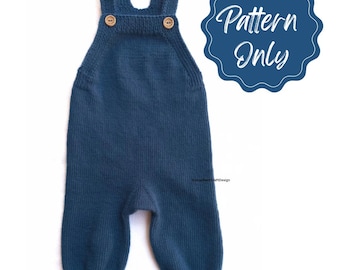 Easy Knit Baby Jumpsuit Pattern | Beginner Romper (PDF Download)