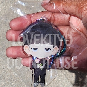 Psychic boy + buddies - 2.5 inch acrylic keychain