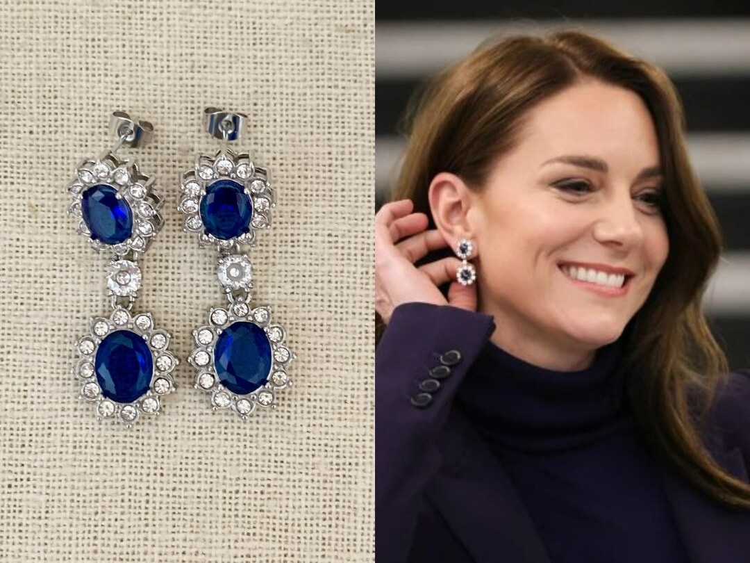 FINAL QUANTITY Kate Middleton Sapphire Glass Oval Stones - Etsy