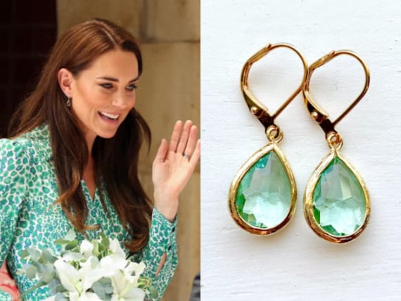 Kate middleton aquamarine earrings deals