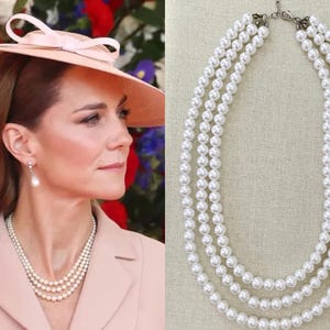 ネックレス・ペンダント LAZY DAWN middle pearl necklace Amazon.com: Kenneth Jay Lane -3 Row 12MM Pearl (AKA) Barbara