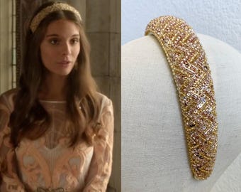 Kenna de Poitiers Reign Champagne Beaded Headband