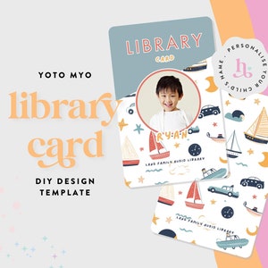 Yoto MYO Machen Sie Ihre eigenen Bibliothek Card Label, DIY Printable, Kids Yoto, Sofort Download, DIY Vorlage, Junge, Boote und Autos, Blau, Rot, Gelb