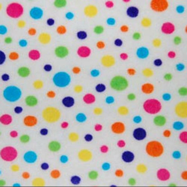 Custom Listing for Jill ~ 5 yards Carnival Bubble Dot Minky ~ 5 yards Carousel Jumbo Dot Minky