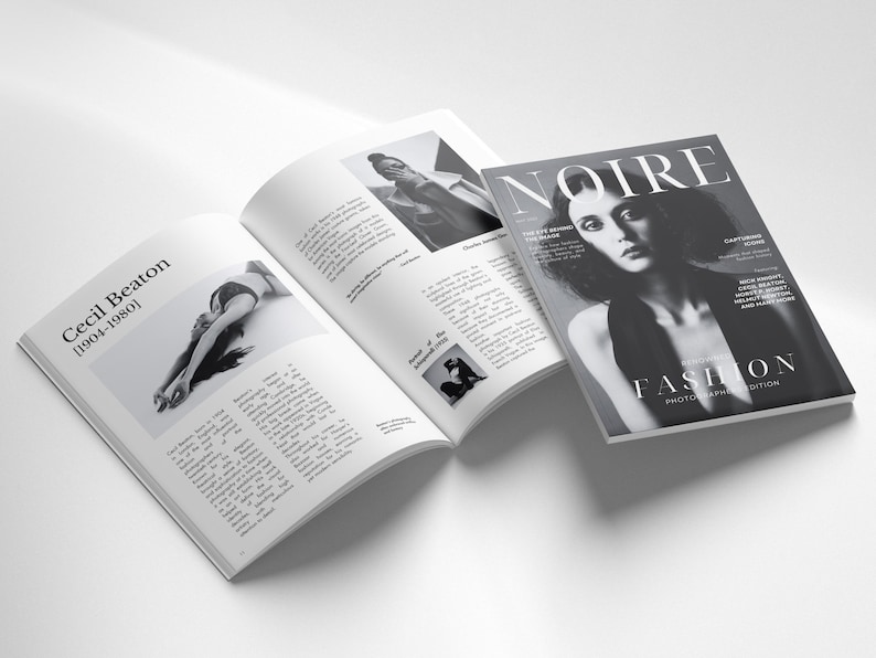 Fashion Magazine Canva Template | Minimalist Editorial Layout (A4 Size, 22 Pages, Instant Download) image 7