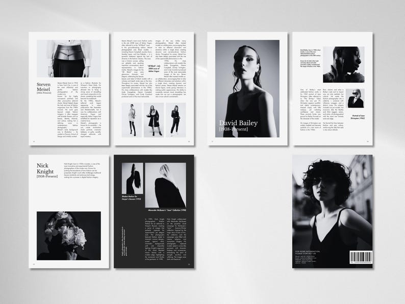 Fashion Magazine Canva Template | Minimalist Editorial Layout (A4 Size, 22 Pages, Instant Download) image 4