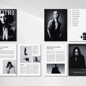 Fashion Magazine Canva Template | Minimalist Editorial Layout (A4 Size, 22 Pages, Instant Download) image 2