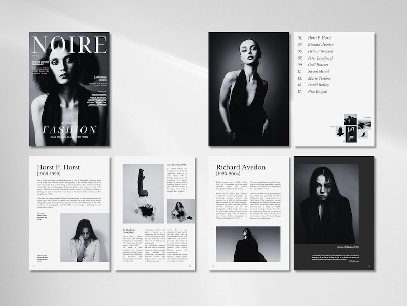 Fashion Magazine Canva Template | Minimalist Editorial Layout (A4 Size, 22 Pages, Instant Download) image 2
