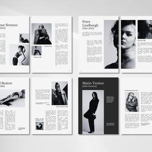 Fashion Magazine Canva Template | Minimalist Editorial Layout (A4 Size, 22 Pages, Instant Download) image 3