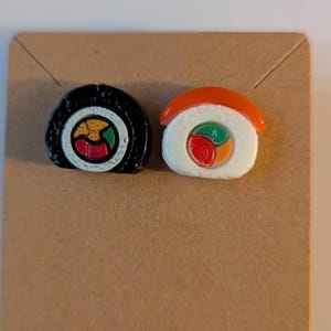 Sushi Stud Earrings | Kawaii Foodie Earrings | Foodie Jewelry