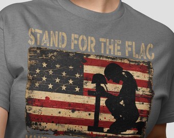 Stand For The Flag Kneel For The Cross  T-Shirt