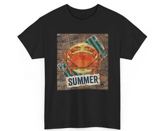 Crab Welcome to Summer  T-Shirt