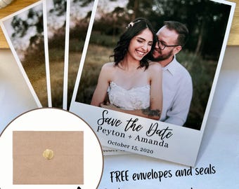 Custom Save the Date Photo Magnet | Various Styles | Personalized Fridge Wedding Magnets | Party Invites | Custom Announcements